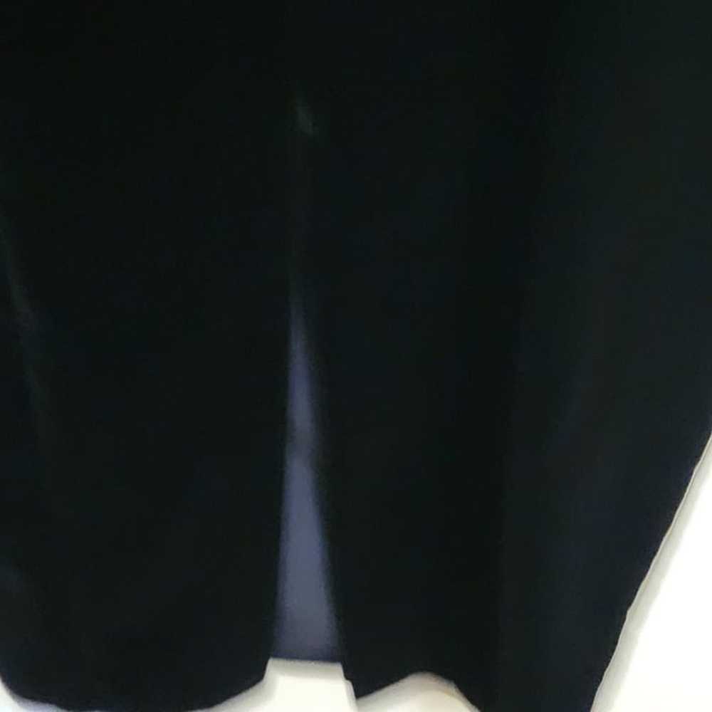 Vintage Maggy London Black Velvet Column Maxi Dre… - image 4