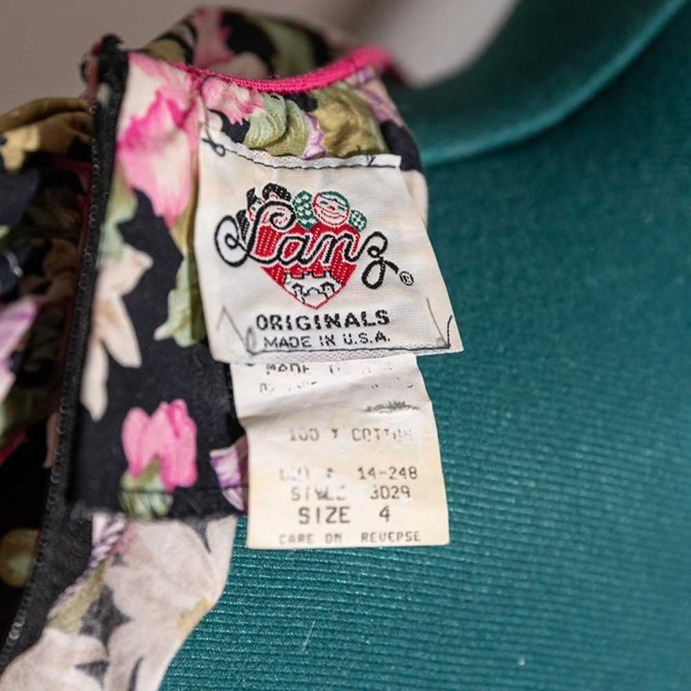 Vintage Floral Dress Size 4 - image 3