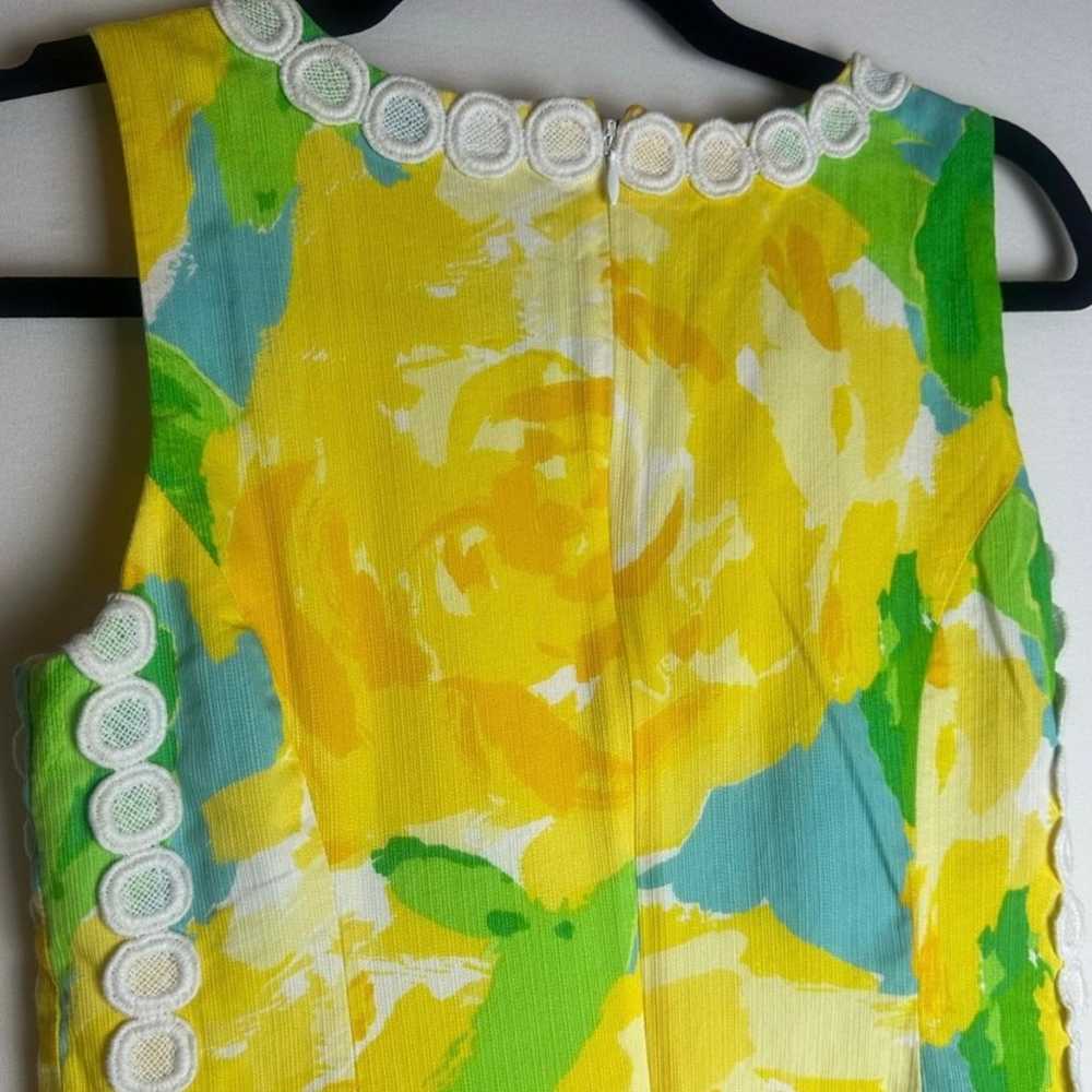 Lilly Pulitzer Sleeveless Yellow Floral Dress Siz… - image 6