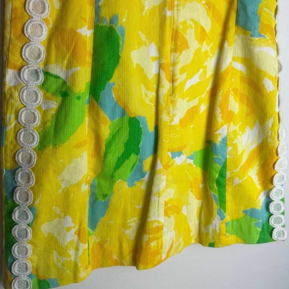 Lilly Pulitzer Sleeveless Yellow Floral Dress Siz… - image 8