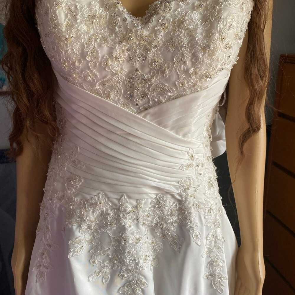 Mon Cheri Vintage Wedding Dress Sz 8 - image 3