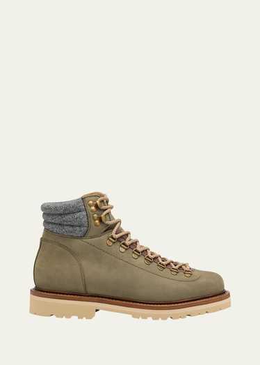 Brunello Cucinelli Nubuck Alpine Hiking Boots