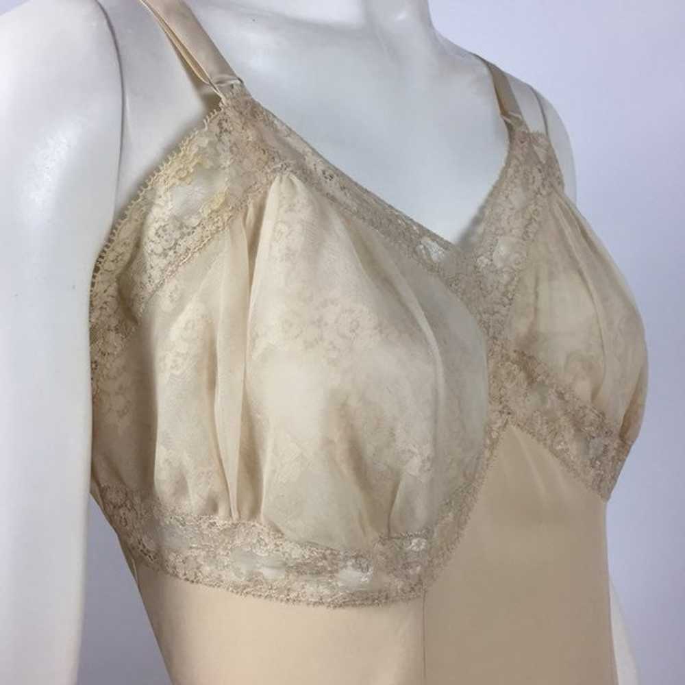 VINTAGE Slip Dress Cream Size 34 - image 2