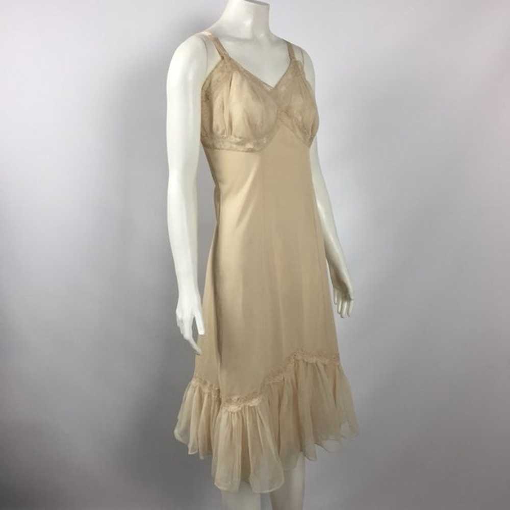 VINTAGE Slip Dress Cream Size 34 - image 6