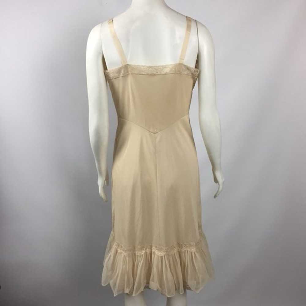 VINTAGE Slip Dress Cream Size 34 - image 7