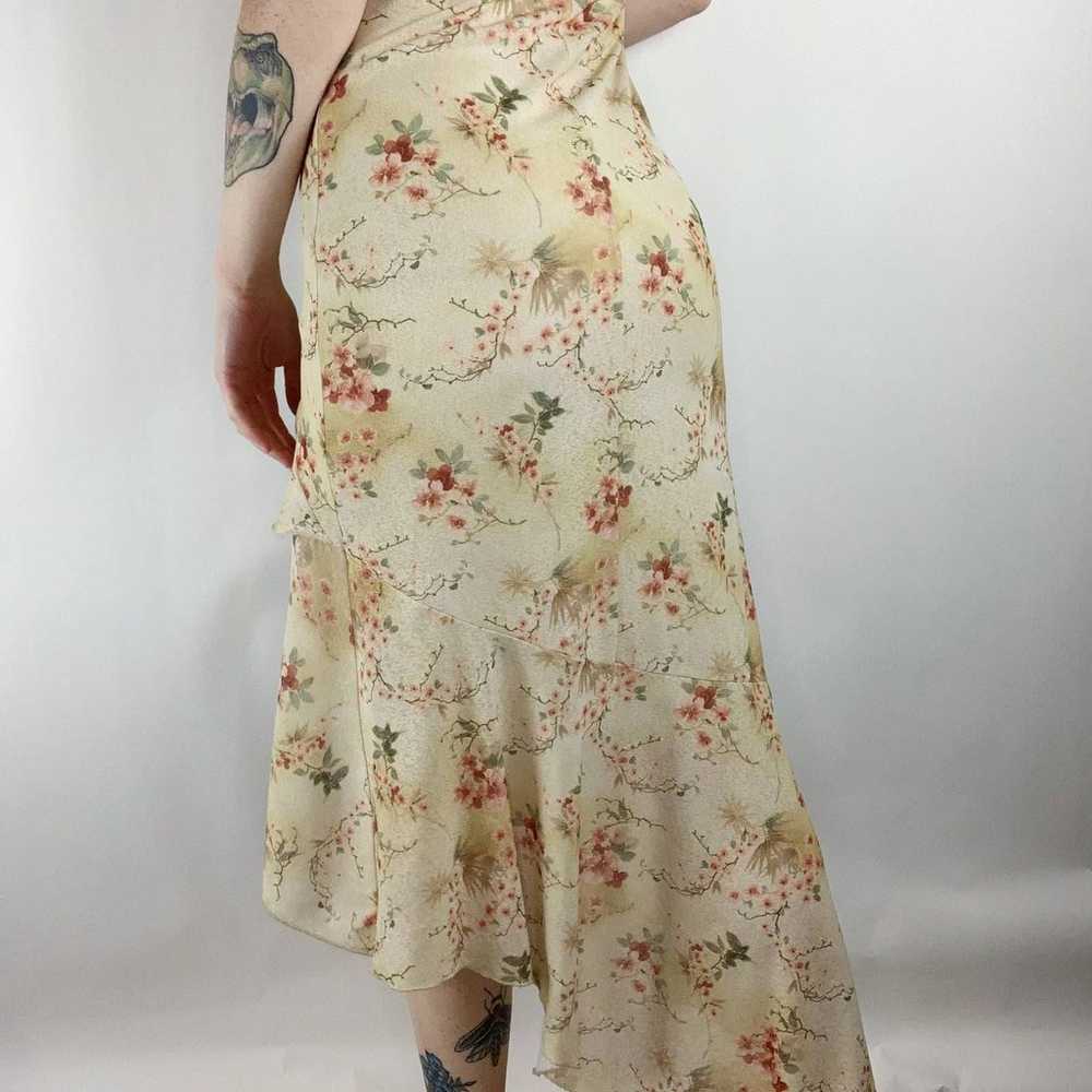 Vintage Cottage Core Floral Midi Dress - image 8