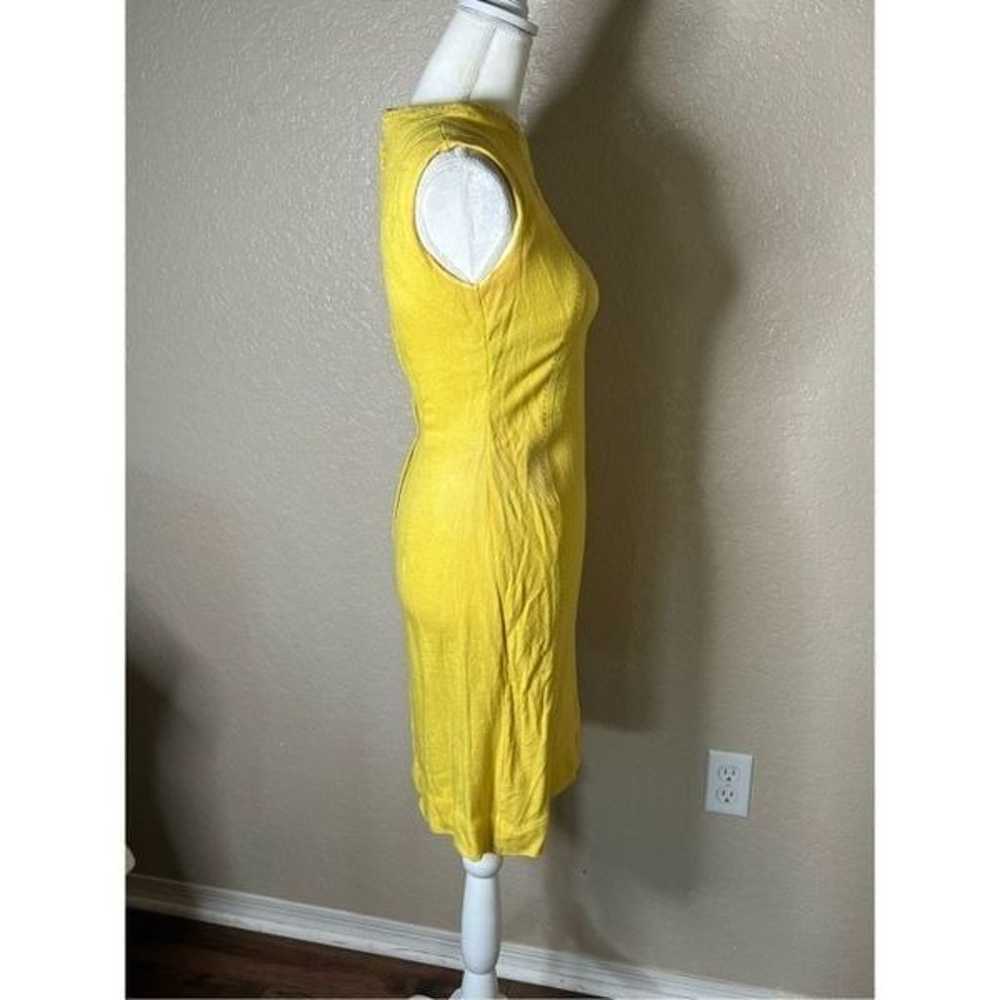 Vintage HoneyComb 1960’s yellow womens dress with… - image 3