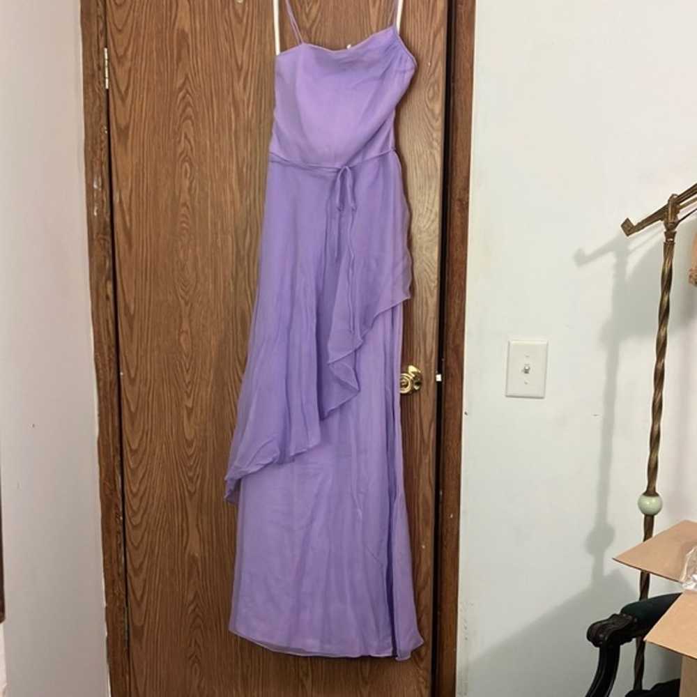 Vintage 1970s Purple Spaghetti Strap Bridesmaid /… - image 1