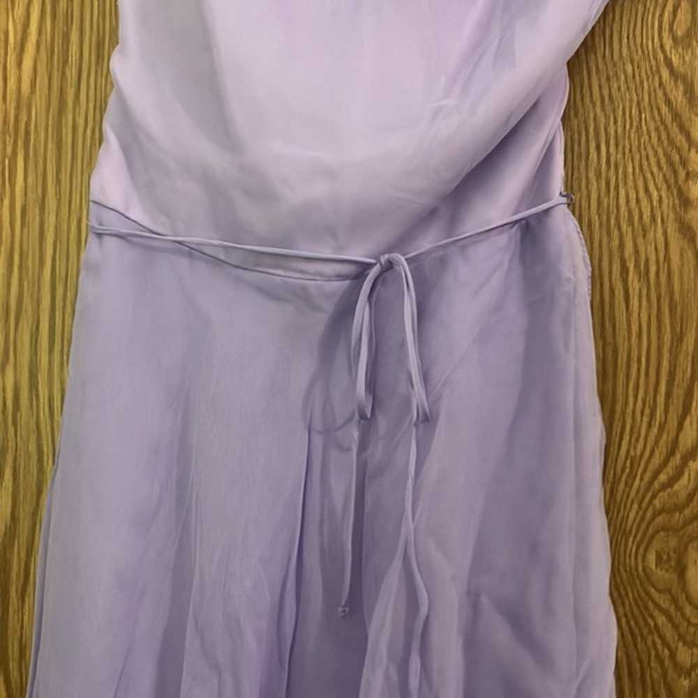 Vintage 1970s Purple Spaghetti Strap Bridesmaid /… - image 3