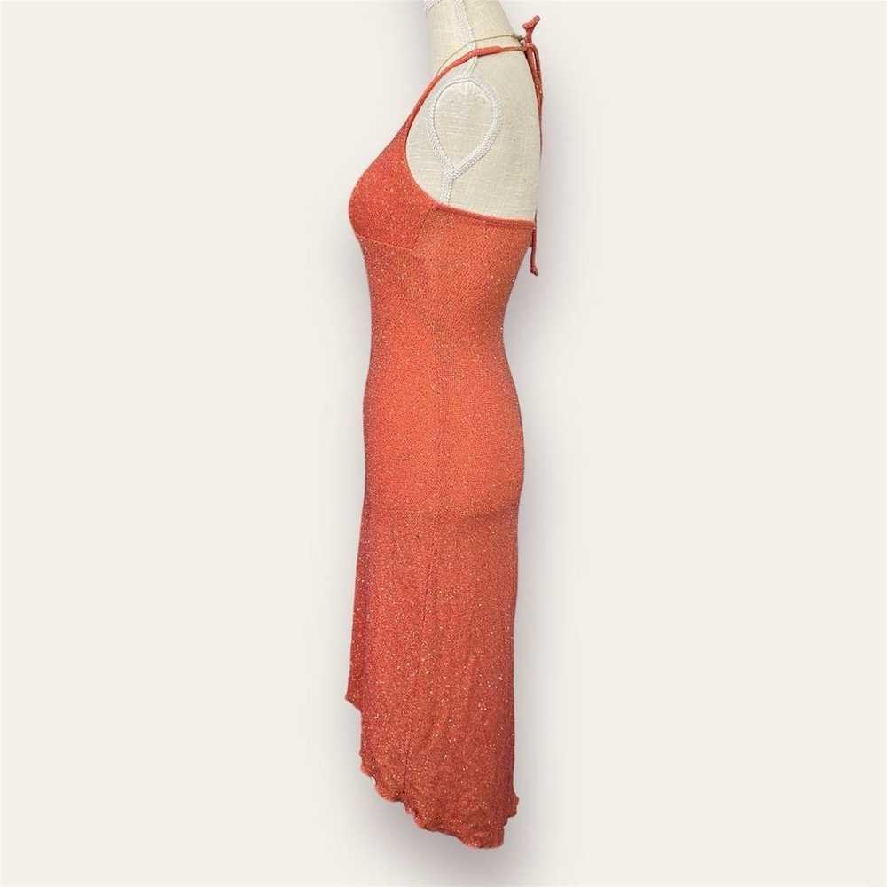 Vintage Early 2000s Halter Midi Dress - image 5