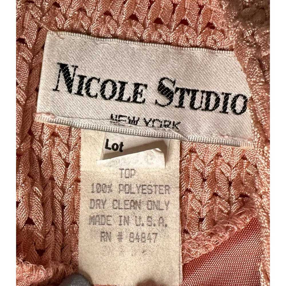 Vintage Nicole Studio New York Blush Pink Long Sl… - image 7