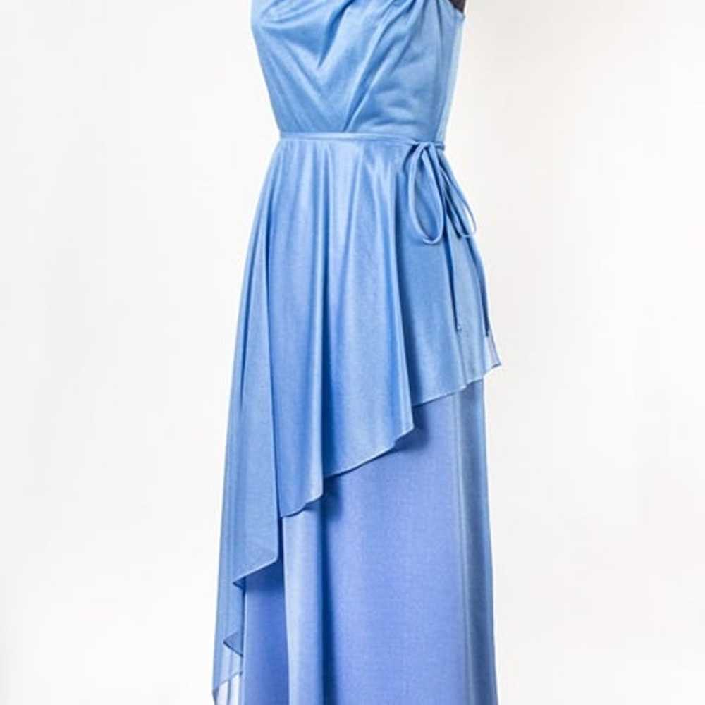 Gorgeous Powder Blue Vintage Party Dress, Small - image 2