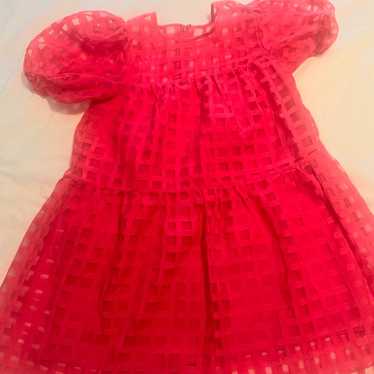 English Factory pink puff sleeve dress