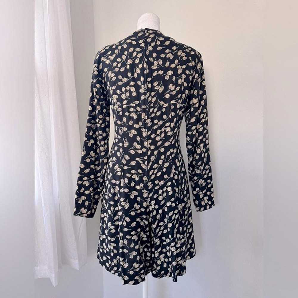 Vintage ‘90s Styleworks Black & Cream Floral Prin… - image 6