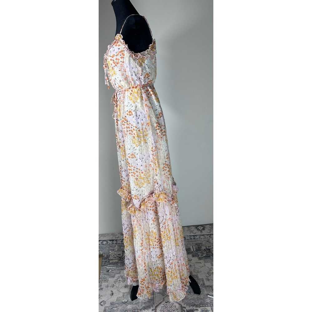 June & Hudson Floral Ruffle Maxi Dress Size S Ivo… - image 4