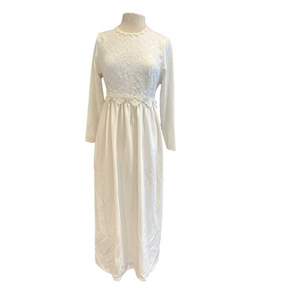 Vintage California Dynasty Ivory Lace Dress - image 1