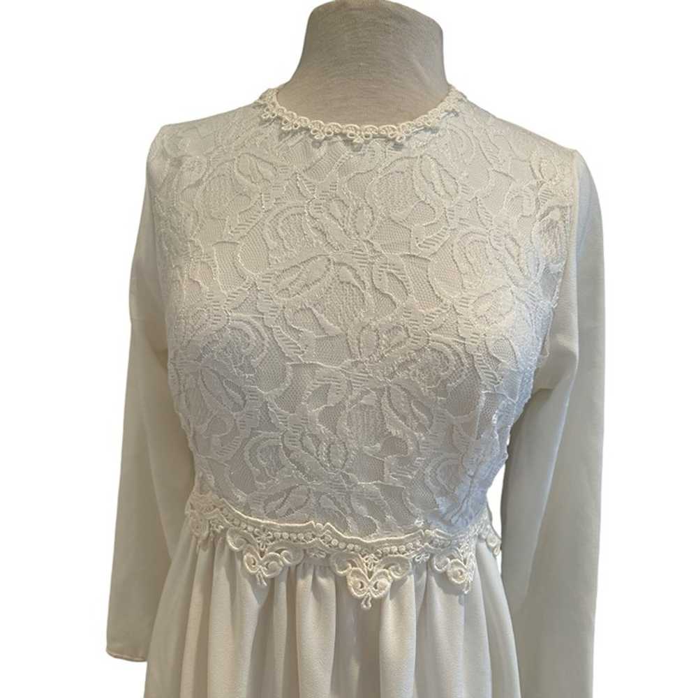 Vintage California Dynasty Ivory Lace Dress - image 2