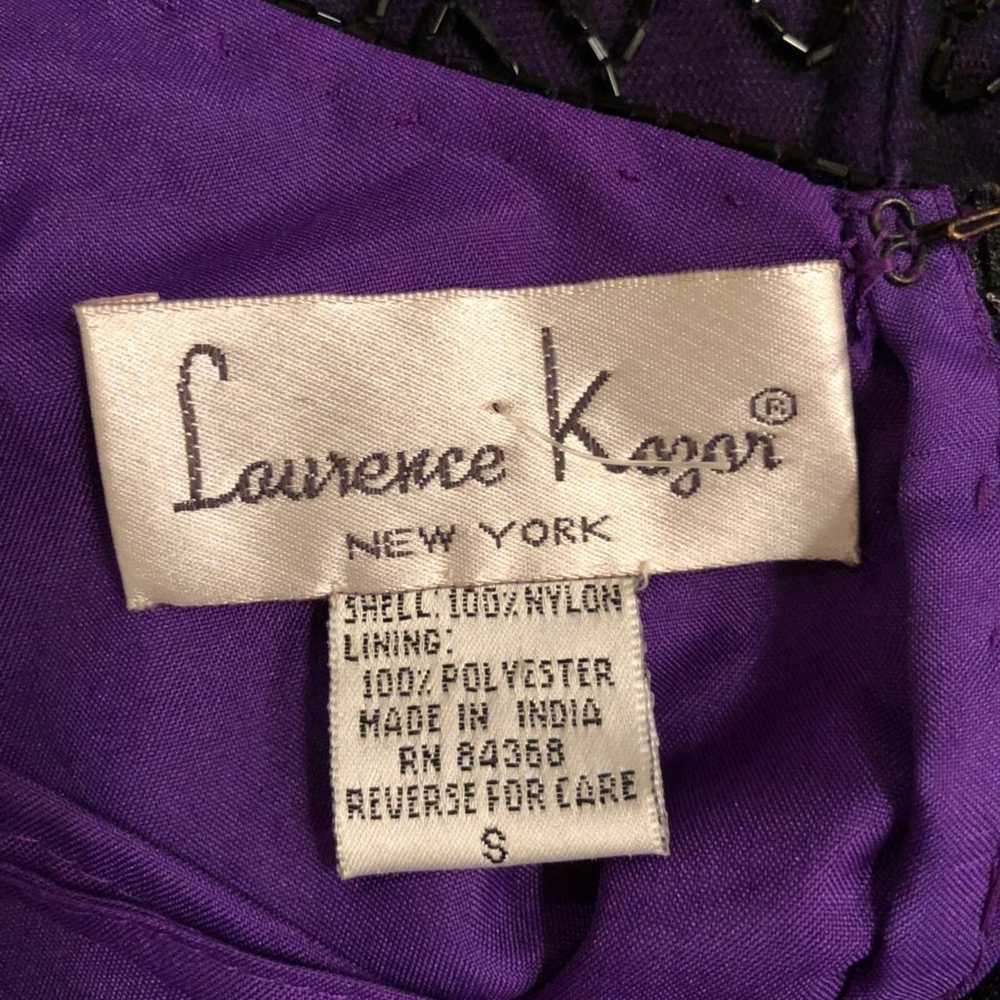 SZ S-VINTAGE LAWRENCE KAZAR PURPLE DRESS - image 5