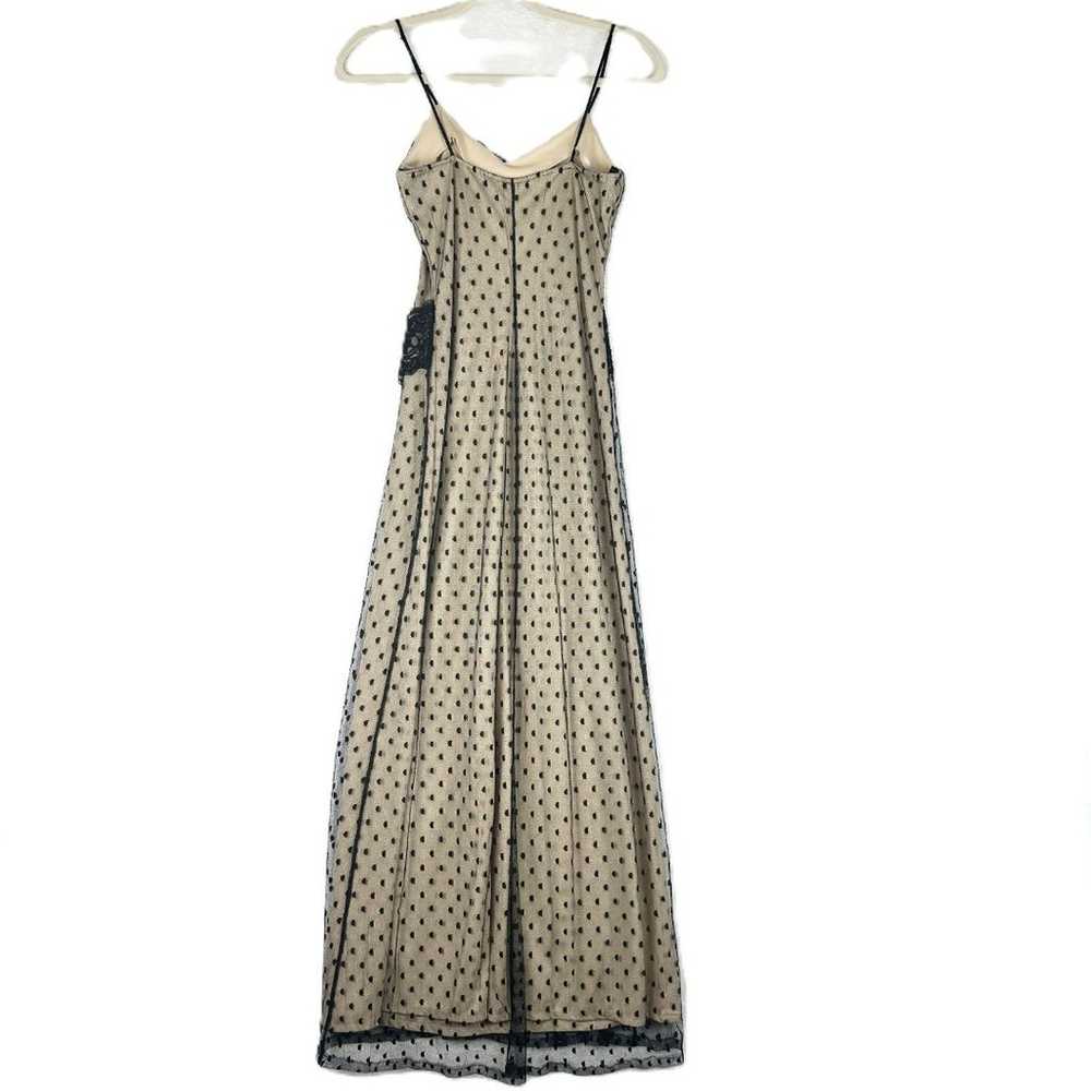 Roberta Vintage Lace Illusion Slip Maxi Dress Siz… - image 2