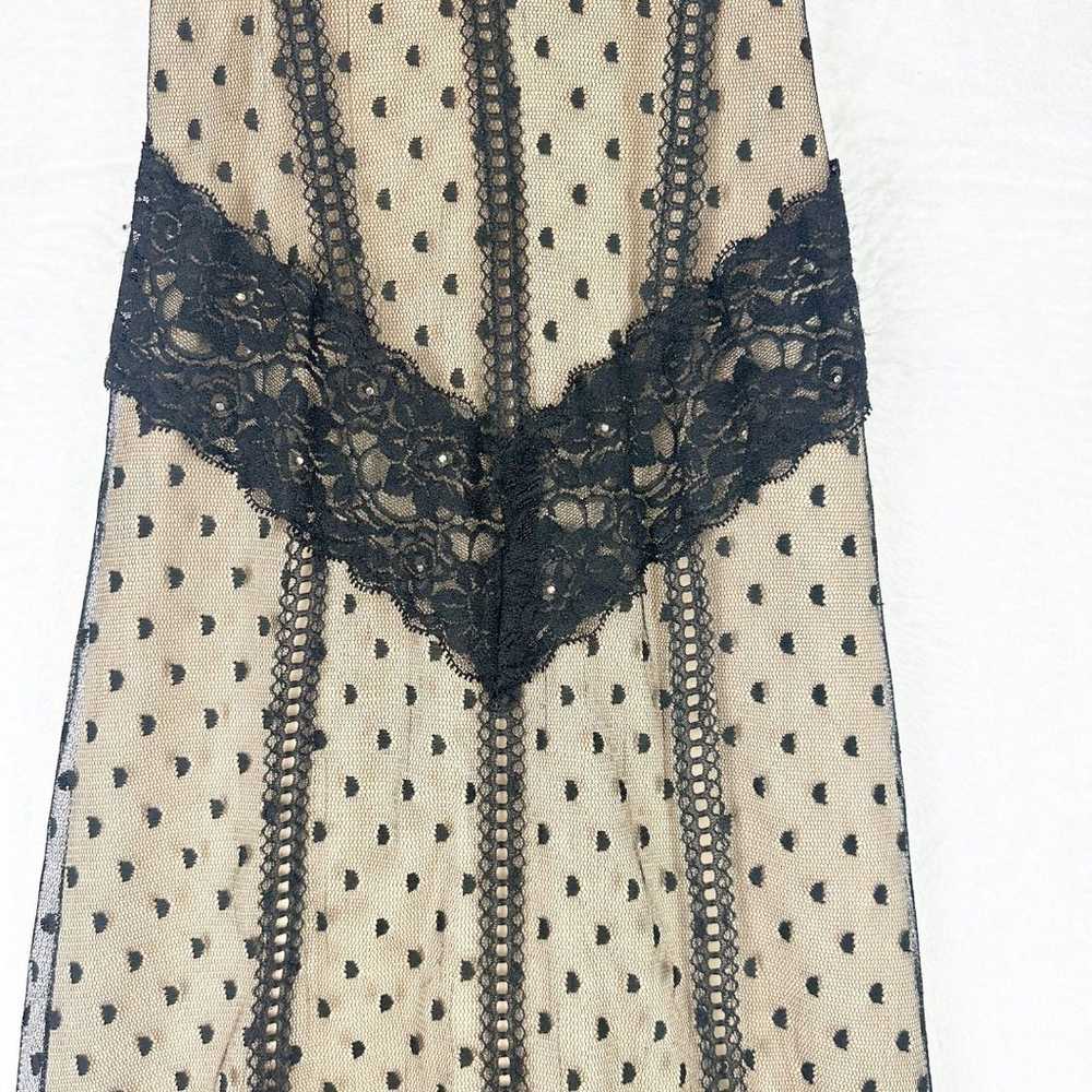 Roberta Vintage Lace Illusion Slip Maxi Dress Siz… - image 4