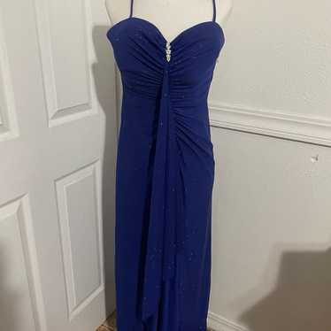 Blue glittery vintage Dress - image 1