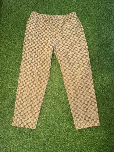 Gucci Gucci Canvas Track Bottoms monogram pants ca