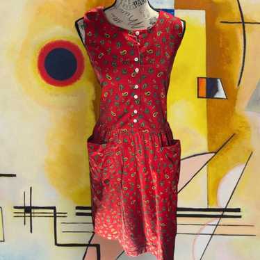 Rare Vintage 80’s Reyn Spooner Corduroy Dress - image 1