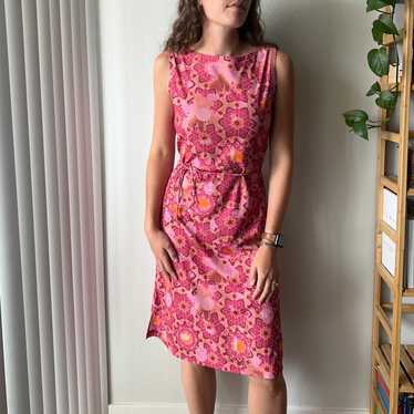 Vintage 90s Pink Floral Dress - image 1