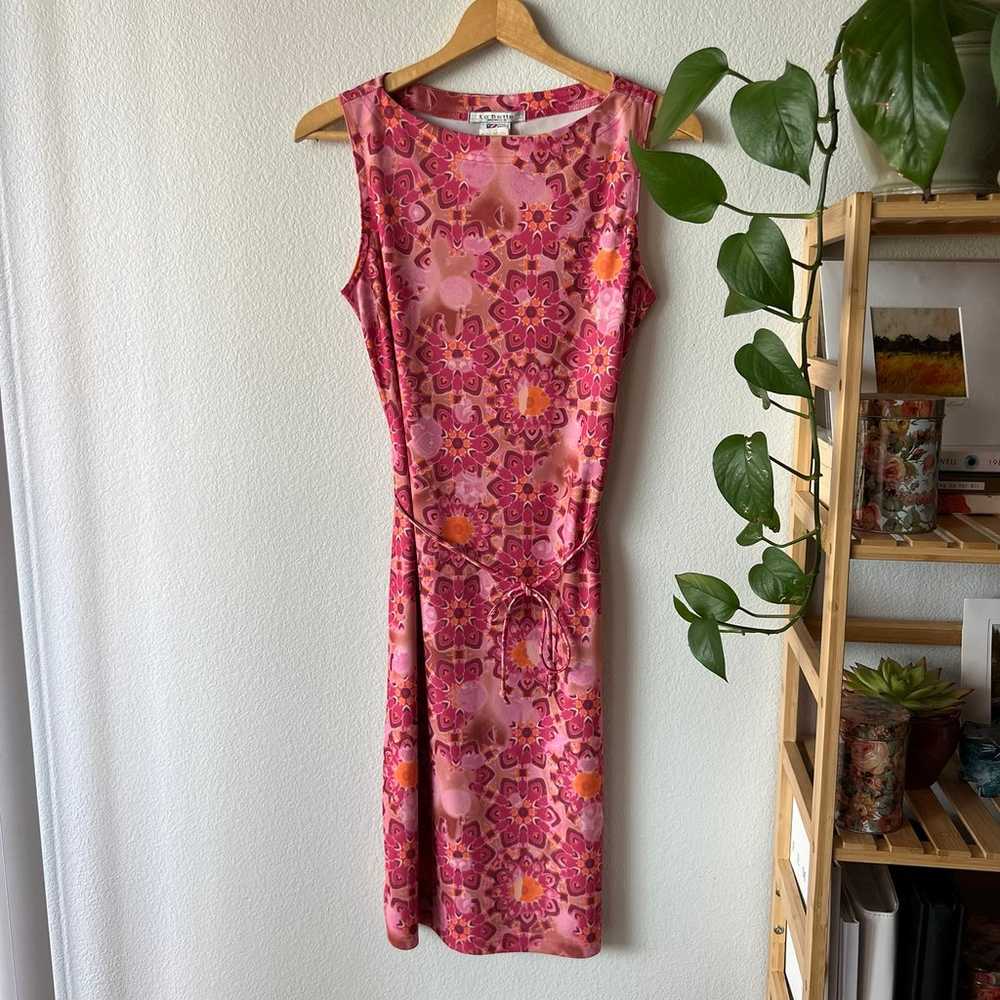 Vintage 90s Pink Floral Dress - image 2