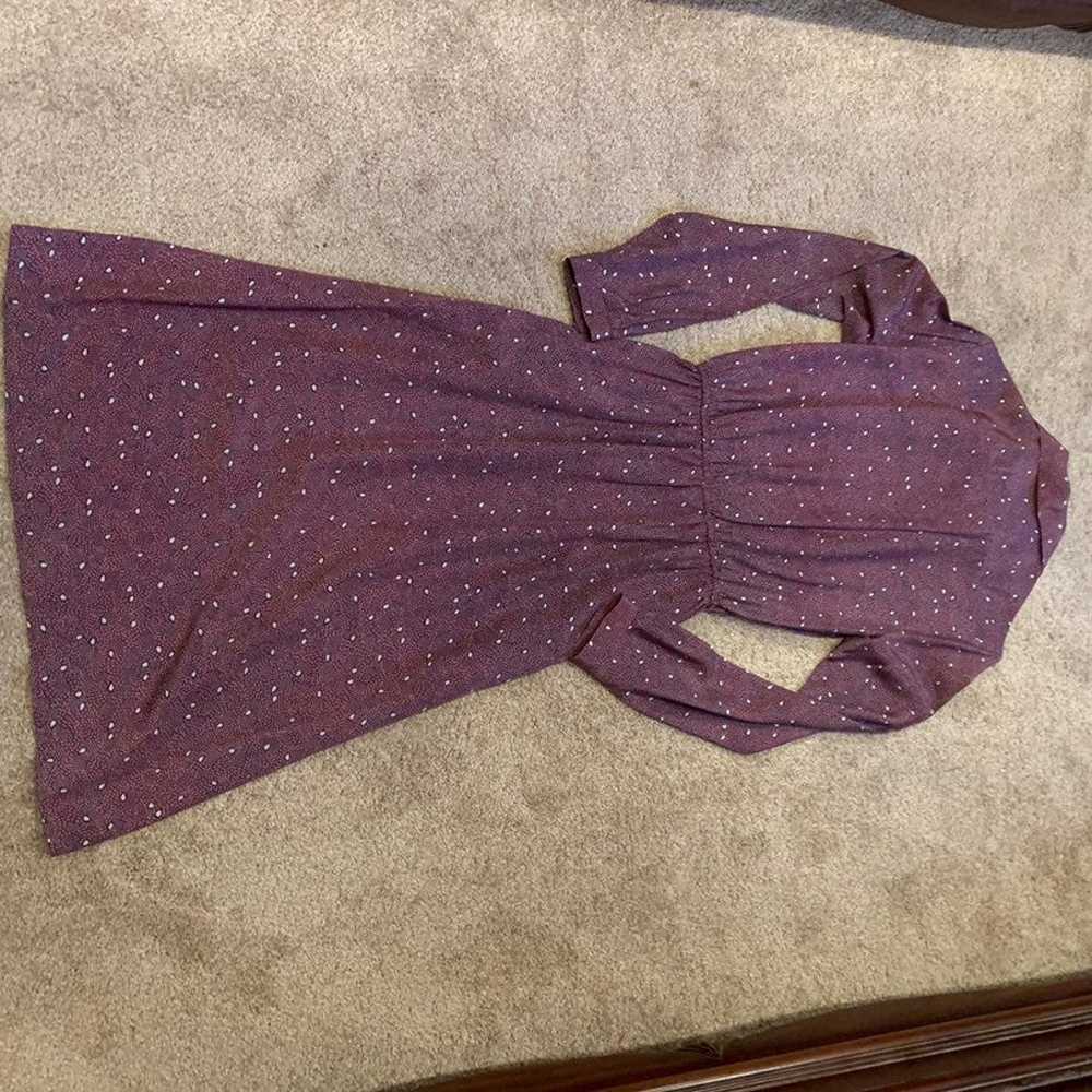 Vintage Nordstrom Brass Plum silk dress - image 11