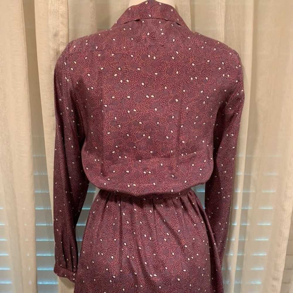 Vintage Nordstrom Brass Plum silk dress - image 6