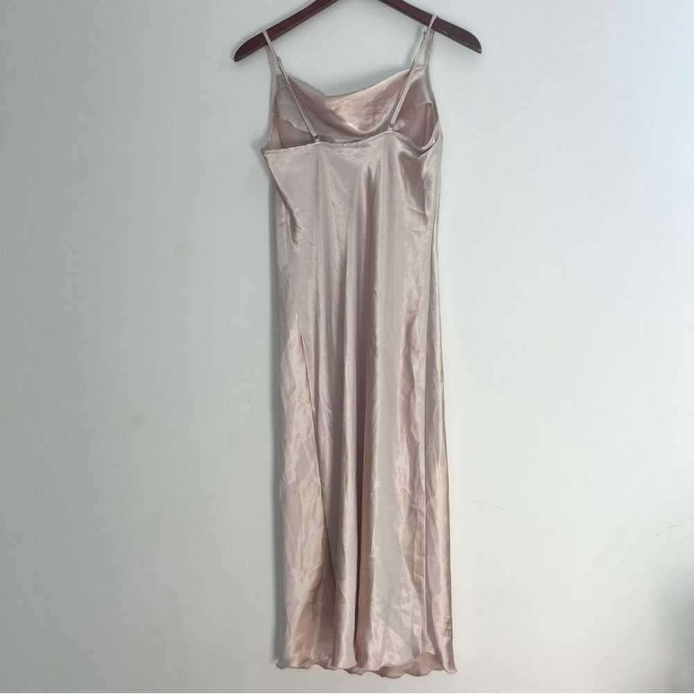 Bebe Y2K Silky Maxi Dress in Cream Beige Strappy … - image 10