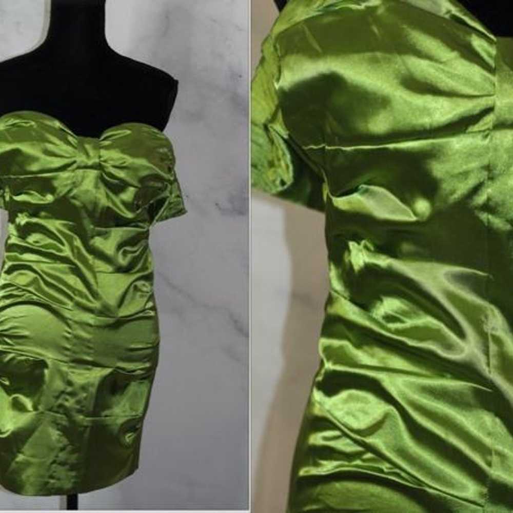 Speechless Green Strapless Dress (S) - image 1