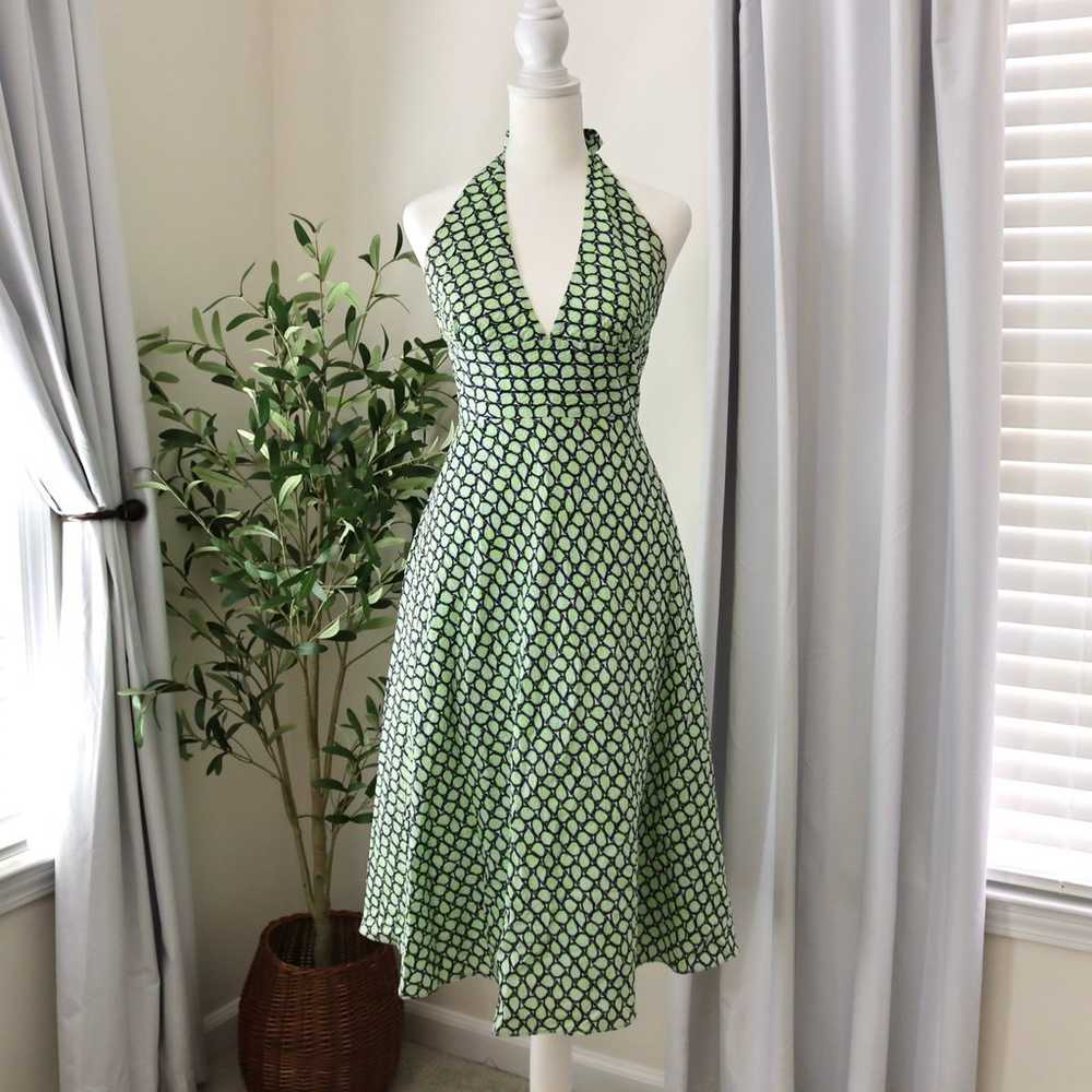 1950s / 60s retro vintage style green and white J… - image 1