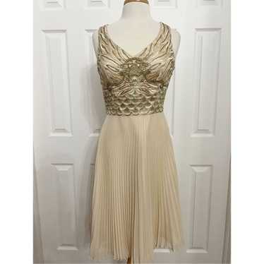 Vintage Sue Wong Nocturne Beige Embellished Beads… - image 1