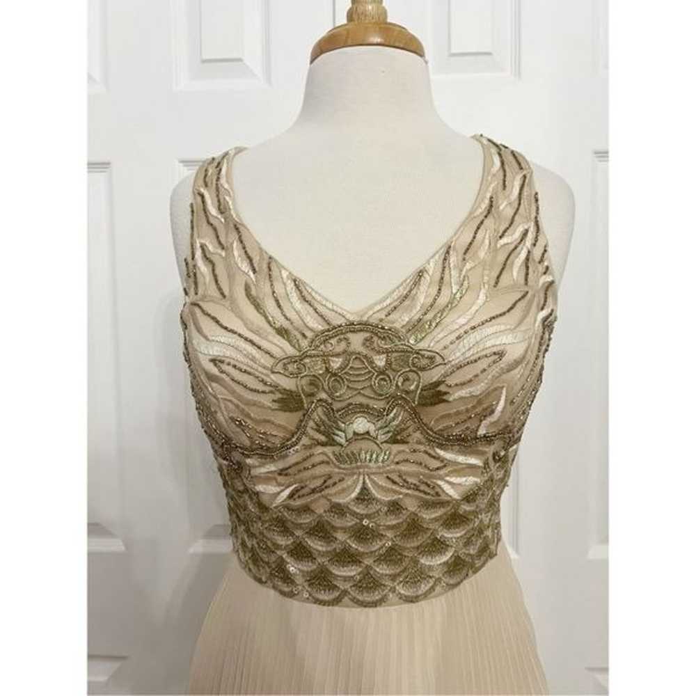 Vintage Sue Wong Nocturne Beige Embellished Beads… - image 2