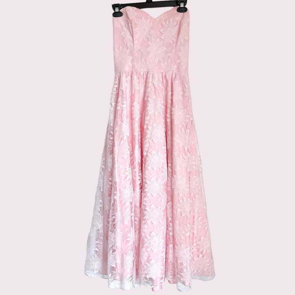 Vintage peach prom dress - image 1