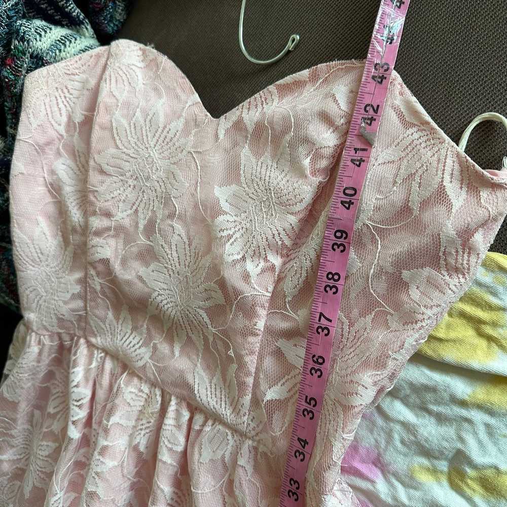 Vintage peach prom dress - image 6