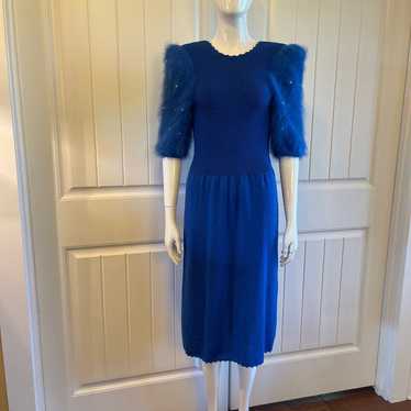 Vintage 80s acappella Knit Dress - image 1