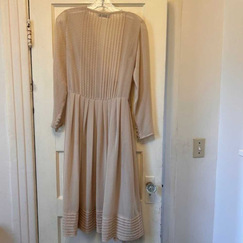 Vintage Albert Nippon Womens Cream Nearly Sheer P… - image 6