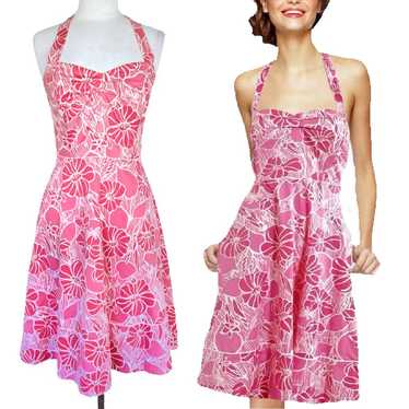 Lilly Pulitzer Mallory Retro Halter Dress 4 Shell… - image 1