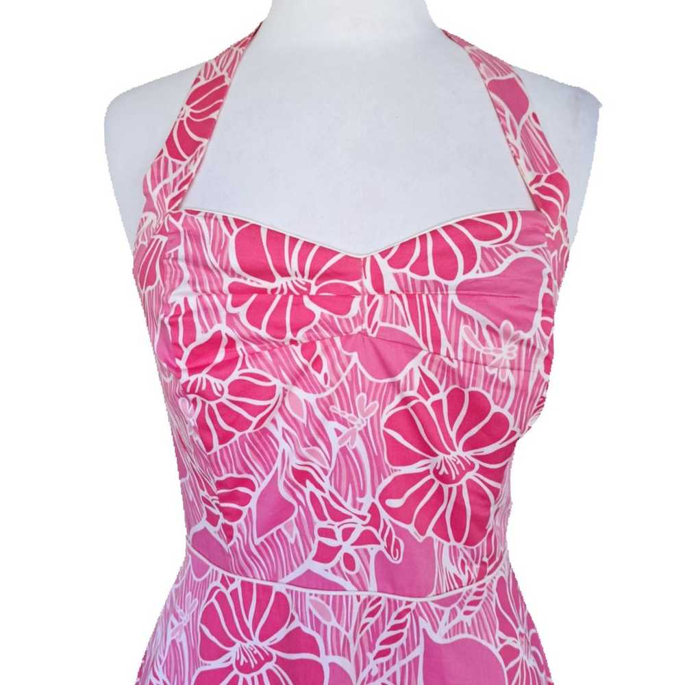 Lilly Pulitzer Mallory Retro Halter Dress 4 Shell… - image 3