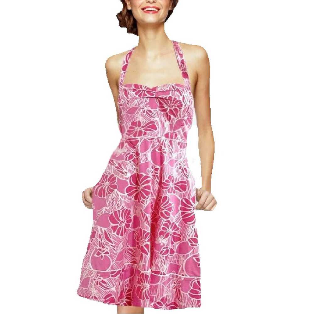 Lilly Pulitzer Mallory Retro Halter Dress 4 Shell… - image 9