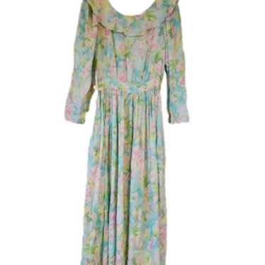 VINTAGE eileen west Laura Ashley style dress Flor… - image 1