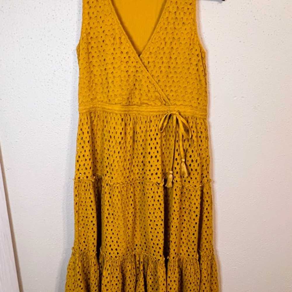 Frye x Anthropologie Nuri Eyelet Wrap Tie Dress - image 11