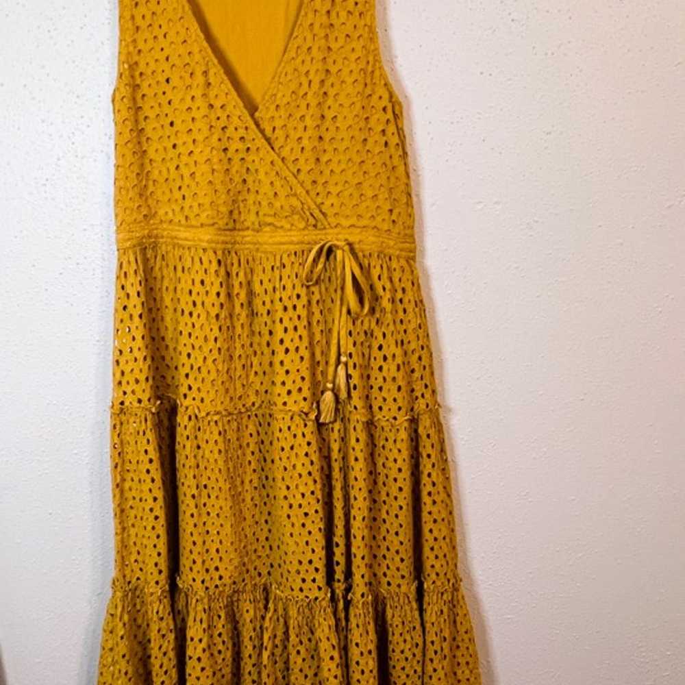 Frye x Anthropologie Nuri Eyelet Wrap Tie Dress - image 7