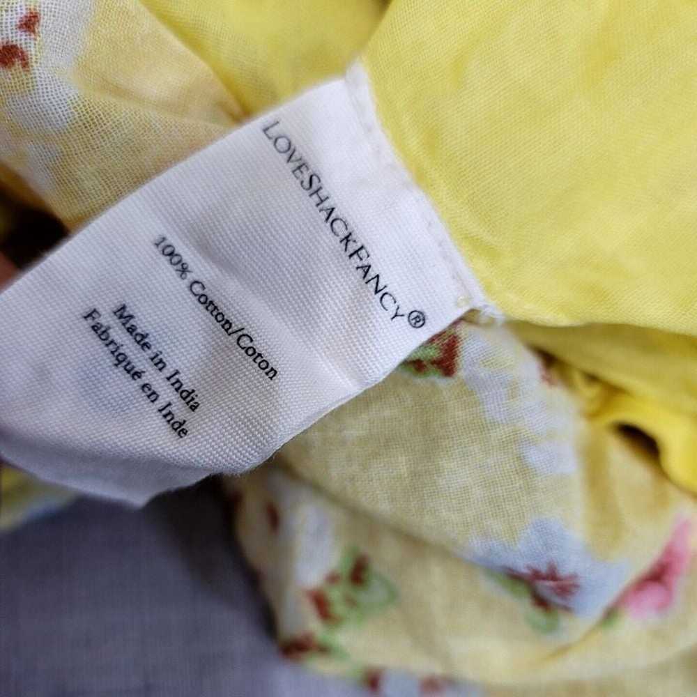 LOVESHACKFANCY Size L Phyllis Yellow Floral Boho … - image 9