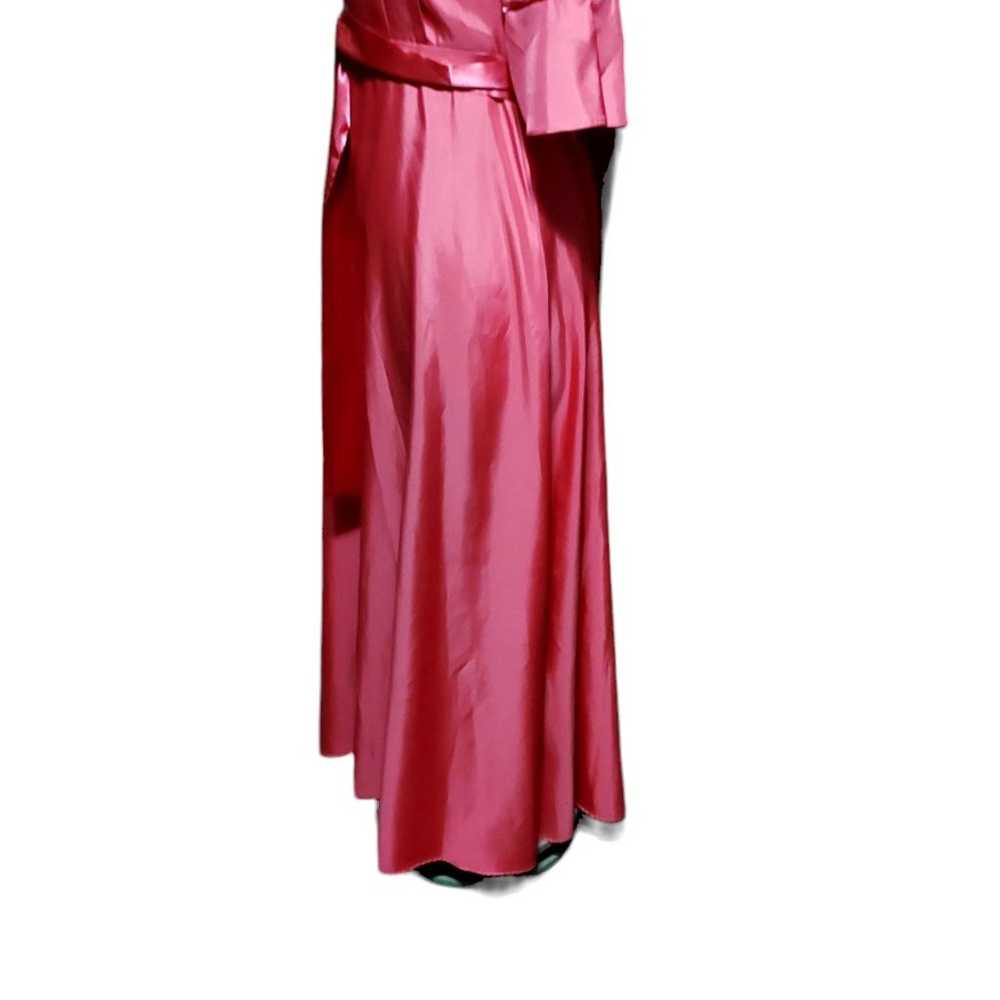 amish mennonite cape dress S Small Coral Pink Sat… - image 3