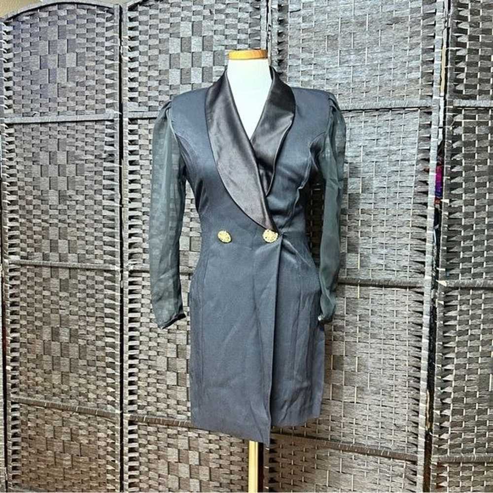 Taurus II Womens Vintage Knee Length Blazer Style… - image 3