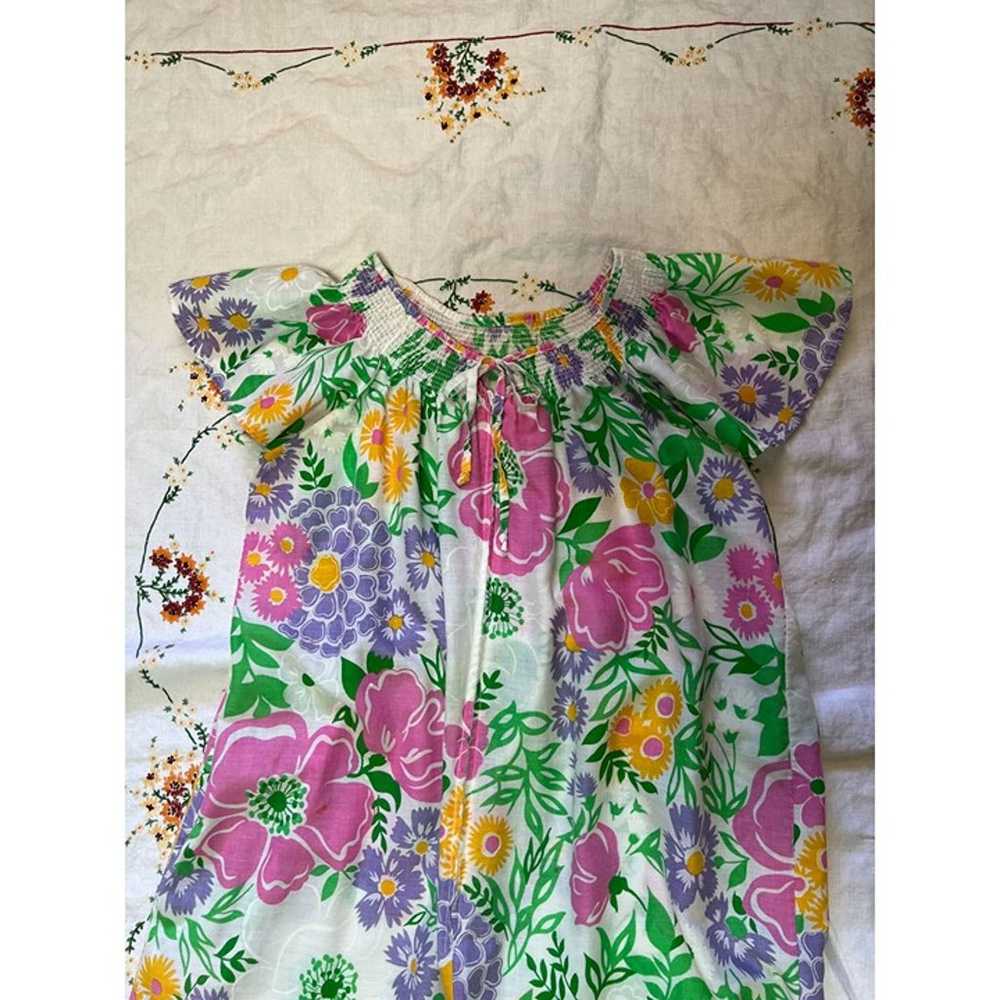 1970s Retro Floral Nightgown - image 4